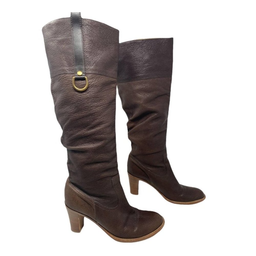 Coach Leather Knee High Boots